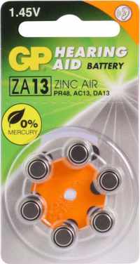 GP Hoorapparaat batterij ZA13, blister 6