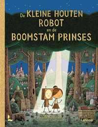 De kleine houten robot en de boomstam prinses
