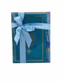 Thermo leren Koran met Tasbeeh Turquoise