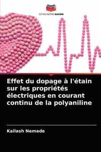 Effet du dopage a l'etain sur les proprietes electriques en courant continu de la polyaniline