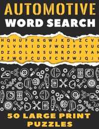 Automotive Word Search 50 Large Print Puzzles