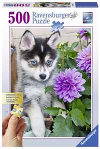 Schattige Husky (500 Stukjes Extra Groot)