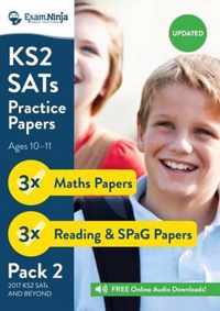 2017 KS2 Sats Practice Papers - Pack 2 (English Reading, Spag & Maths) Inc. Audio