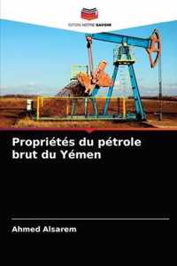 Proprietes du petrole brut du Yemen