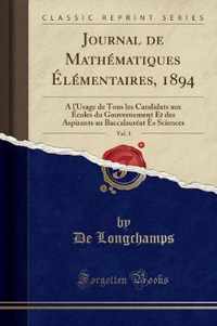 Journal de Mathematiques Elementaires, 1894, Vol. 3