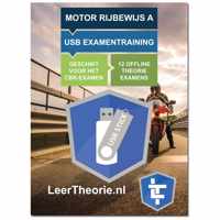 Motor Rijbewijs A - USB Motor Examentraining A - 950 oefenvragen - 19 Theorie Examens - Ontworpen voor het CBR theorie-examen 2022