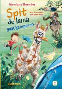 Lekker lezen met Kluitman  -   Spit de lama gaat kamperen