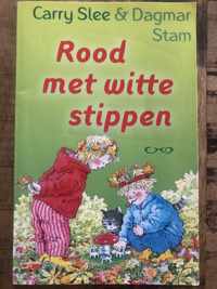 Rood met witte stippen