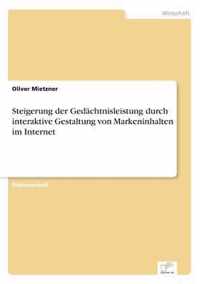 Steigerung der Gedachtnisleistung durch interaktive Gestaltung von Markeninhalten im Internet