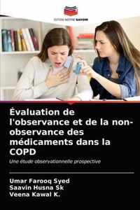 Evaluation de l'observance et de la non-observance des medicaments dans la COPD