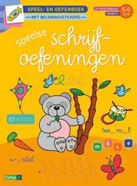 Speel- en oefenboek met beloningsstickersn Speelse Schrijfoefeningen 5-6 jaar