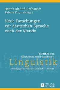 Neue Forschungen zur deutschen Sprache nach der Wende