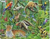 Larsen puzzel- Dieren in het regenwoud FH10