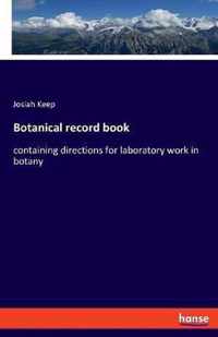 Botanical record book