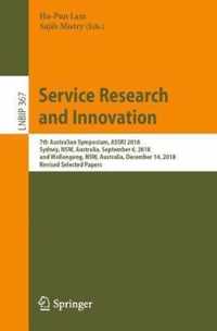 Service Research and Innovation