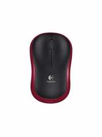 Logitech M185 Draadloze Muis Rood