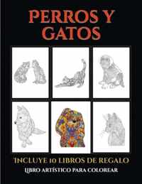 Libro artistico para colorear (Perros y gatos)