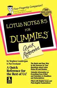 Lotus Notes R5 For Dummies Quick Reference