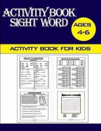 Sight Word Activity book for kids ages 4-6