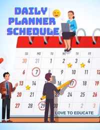 Daily Planner Schedule - Schedules Appointment Planner Undated with to-Do List, Priorities, Shopping List, Event Wishes to Go, Notes, and More!