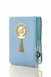 Babyblauw Koran met Tasbeeh