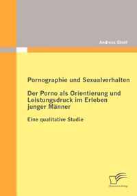 Pornographie und Sexualverhalten: Der Porno als Orientierung und Leistungsdruck im Erleben junger Männer: Eine qualitative Studie