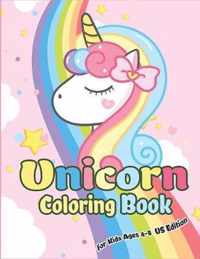 Unicorn Coloring Book for Kids Ages 4-8 US Edition