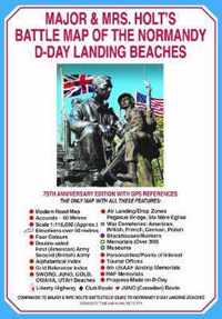 Major  Mrs Holt's Battle Map of The Normandy DDay Landing Beaches Map Holt's Battlefield Guidebooks