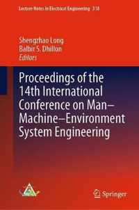 Proceedings of the 14th International Conference on Man Machine Environment Syst