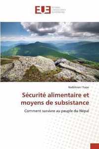 Securite alimentaire et moyens de subsistance