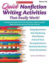 Quick Nonfiction Writing Activities That Really Work!