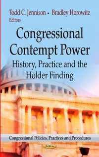 Congressional Contempt Power