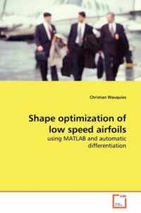 Shape optimization of low speed airfoils