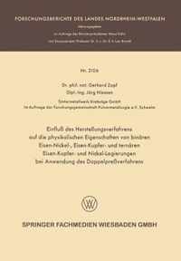 Einfluss Des Herstellungsverfahrens Auf Die Physikalischen Eigenschaften Von Binaren Eisen-Nickel-, Eisen-Kupfer- Und Ternaren Eisen-Kupfer- Und Nickel-Legierungen Bei Anwendung Des Doppelpressverfahrens