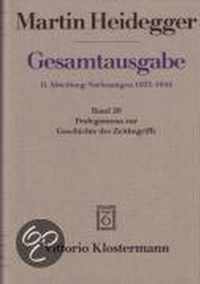 Gesamtausgabe Abt. 2 Vorlesungen Bd. 20. Prolegomena zur Geschichte des Zeitbegriffs