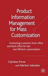 Product Information Management for Mass Customization