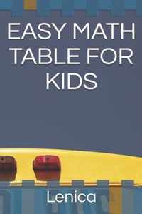 Easy Math Table for Kids