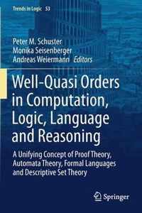 Well-Quasi Orders in Computation, Logic, Language and Reasoning