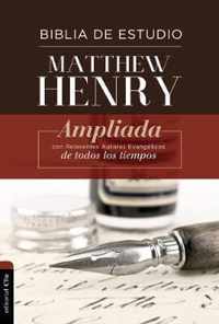 Rvr Biblia de Estudio Matthew Henry, Tapa Dura, Con Indice