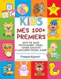 Mes 100+ Premiers Mots de Base Dictionnaire Visuel Junior Enfants Flashcards dessin anime Francais Gujarati