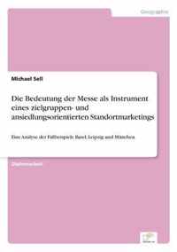 Die Bedeutung der Messe als Instrument eines zielgruppen- und ansiedlungsorientierten Standortmarketings