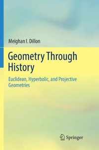 Geometry Through History: Euclidean, Hyperbolic, and Projective Geometries