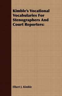 Kimble's Vocational Vocabularies For Stenographers And Court Reporters