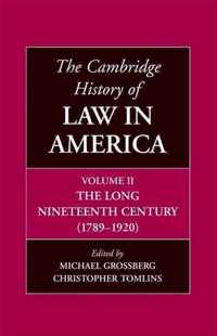 Cambridge History Of Law In America