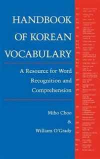 Handbook of Korean Vocabulary