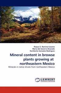 Mineral content in browse plants growing at northeastern Mexico