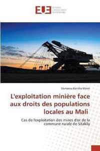 L'exploitation miniere face aux droits des populations locales au Mali