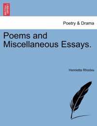Poems and Miscellaneous Essays.