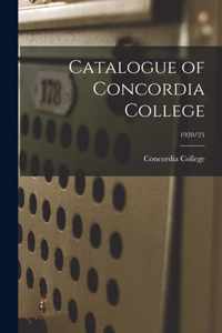 Catalogue of Concordia College; 1920/21