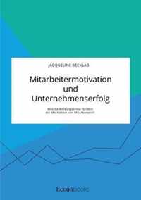 Mitarbeitermotivation und Unternehmenserfolg. Welche Anreizsysteme foerdern die Motivation von Mitarbeitern?